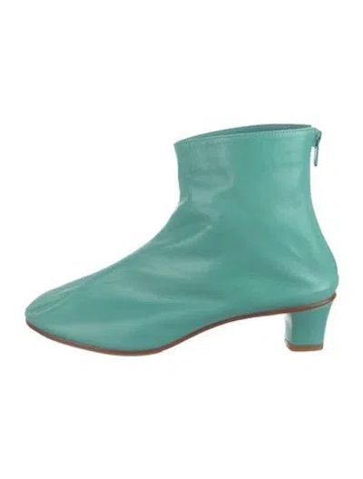 Pre-owned Martiniano Leather Boots In Green