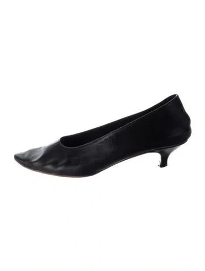 Pre-owned Martiniano Leather Pumps In Black