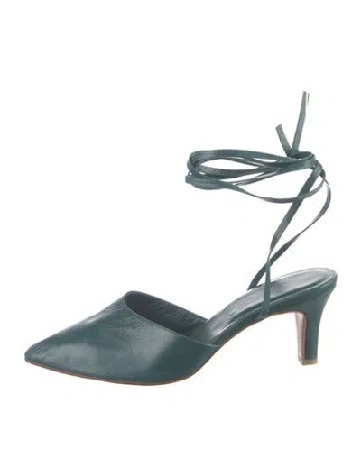 Pre-owned Martiniano Leather Pumps In Green