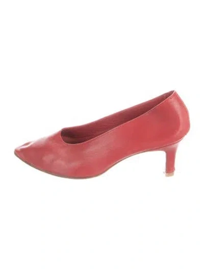 Pre-owned Martiniano Leather Pumps In Red