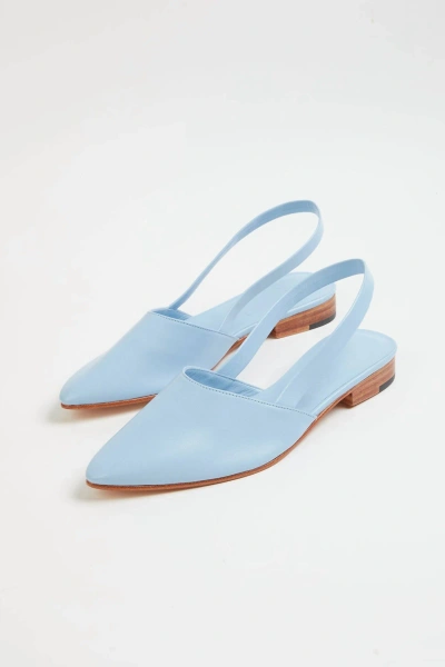 Pre-owned Martiniano Picnic Sandal For Women In Light Blue