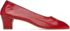 Martiniano Red High Glove Heels In Red