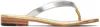 Martiniano Silver & Gold Leather Flip-flops In Multi