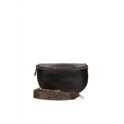 Maruti Leather Bum Bag In Black
