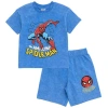 Marvel Kids'  2-piece T-shirt And French Terry Shorts Set In Blue