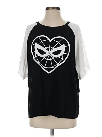 Marvel 3/4 Sleeve T-shirt In Black