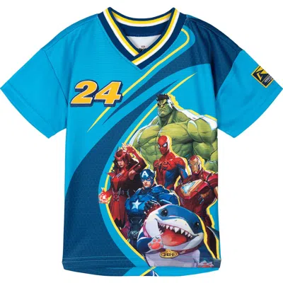 Marvel Kids'  Athletic Short Sleeve Tee In Blue