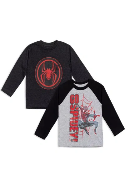 Marvel Avengers 2-piece Long Sleeve T-shirts In Black