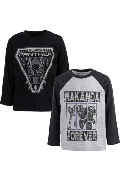 Marvel Avengers 2-piece Long Sleeve T-shirts In Black