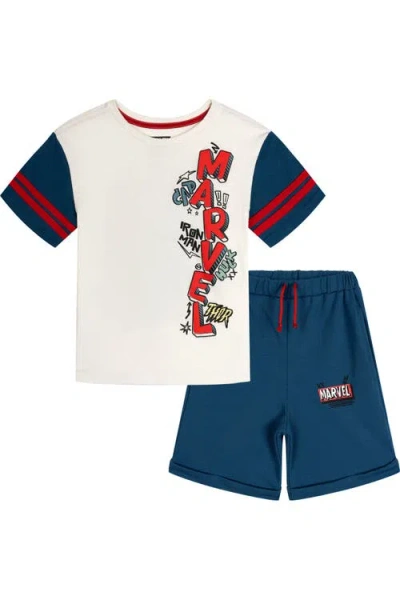 Marvel Kids'  Avengers 2-piece T-shirt And Shorts Set In Blue