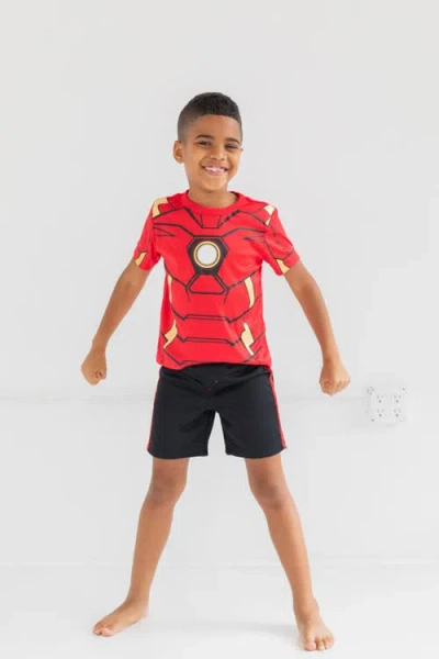 Marvel Kids'  Avengers Cosplay Athletic 2-piece T-shirt And Shorts Set In Multi