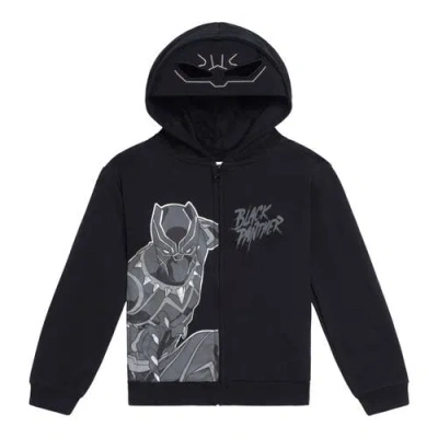 Marvel Kids'  Avengers Cosplay Fleece Zip-up Hoodie In Black