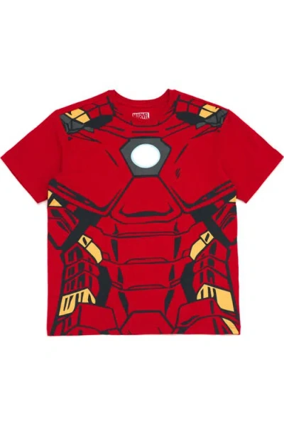 Marvel Avengers Cosplay Short Sleeve T-shirt In Red