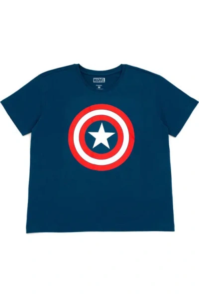 Marvel Avengers Cosplay Short Sleeve T-shirt In Blue