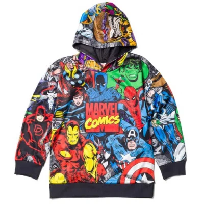 Marvel Kids'  Avengers Fleece Hoodie In Black