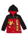 Marvel Kids'  Avengers Fleece Quarter-zip Hoodie In Multi