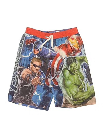 Pre-owned Marvel Kids' Board Shorts In Green