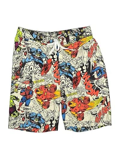 Pre-owned Marvel Kids' Board Shorts In Ivory