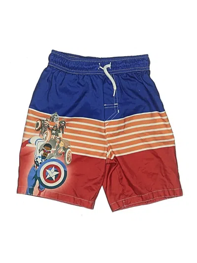 Pre-owned Marvel Kids' Board Shorts In Red