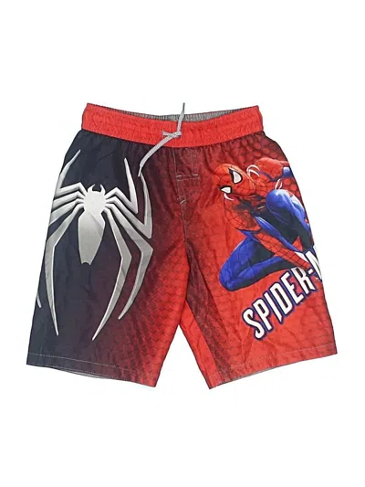 Pre-owned Marvel Kids' Board Shorts In Red