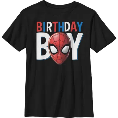 Marvel Kids' Boy's  Birthday Boy Graphic T-shirt In Black