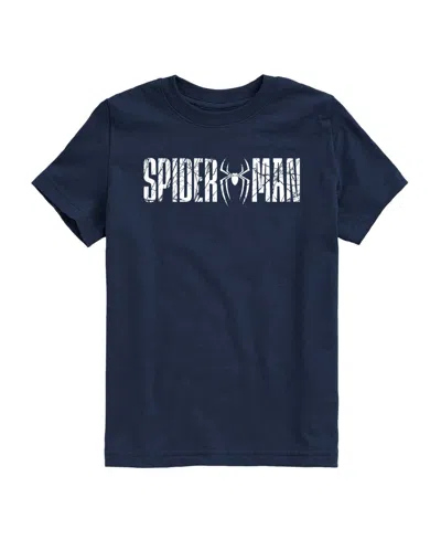 Marvel Kids' Boys' 8-20 Brand New Day Web Logo T-shirt In Blue