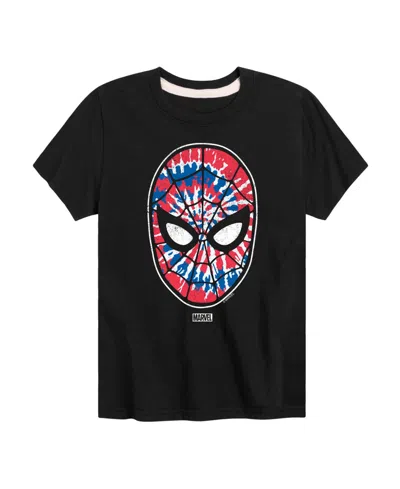 Marvel Kids' Boys' 8-20 Spiderman Flag Fill Short-sleeve Graphic T-shirt In Black