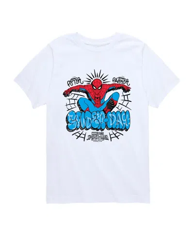 Marvel Kids' Boys' 8-20 Spider-man Graphic T-shirt In White