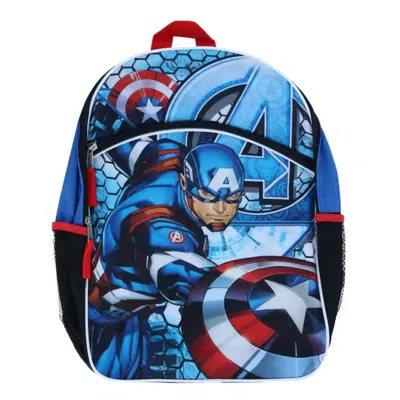 Marvel Kids' Captain America 16" Backpack Shield Graphic In Multi
