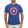 Marvel Captain America Classic Shield  Graphic T-shirt In Blue
