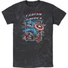 Marvel Captain Comic Stamp Graphic T-shirt In Multi