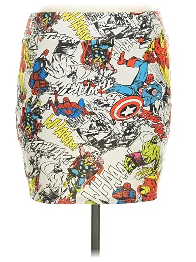 Pre-owned Marvel Casual Skirt In Ivory