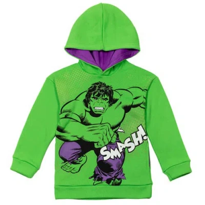 Marvel Kids'  Comics Boys' Fleece Pullover Hoodie In Green