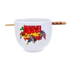 Marvel Comics Ceramic Ramen Bowl With Chopsticks In Multi