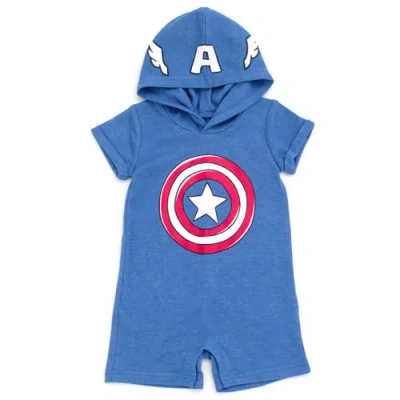 Marvel Kids'  Cosplay Hooded Romper In Blue