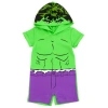 Marvel Kids'  Cosplay Hooded Romper In Green