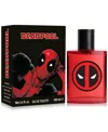 Marvel Deadpool Eau De Toilette Spray, 3.4 Oz. In Transparent