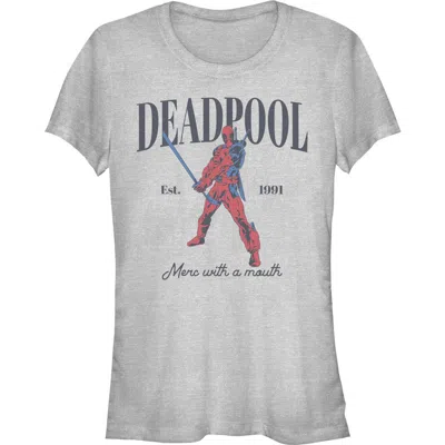 Marvel: Deadpool Junior's Marvel Deadpool Merc With A Smile Graphic T-shirt In Multi