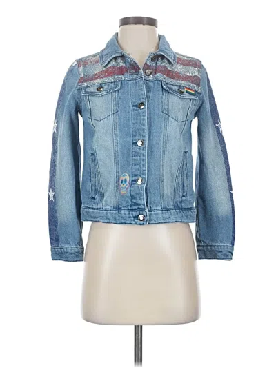 Pre-owned Marvel Denim Jacket In Blue