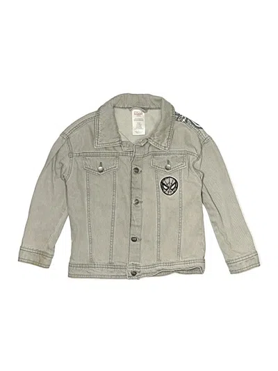 Pre-owned Marvel Kids' Denim Jacket In Gray