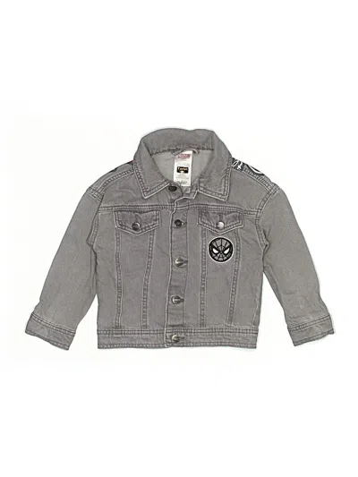 Pre-owned Marvel Kids' Denim Jacket In Gray