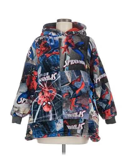 Pre-owned Marvel Fleece Jacket In Blue