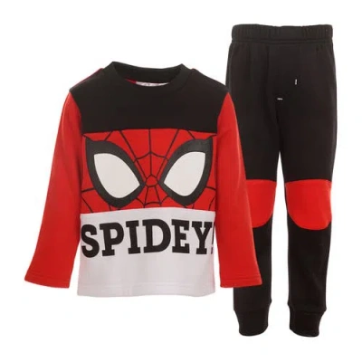 Marvel Kids'  Fleece Sweatshirt & Pants Set In Red
