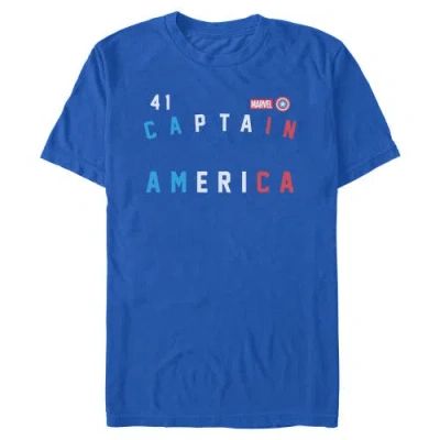 Marvel Forty One Captain Graphic T-shirt In Blue