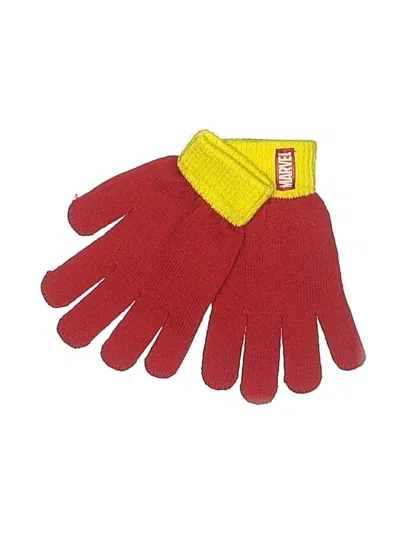 Pre-owned Marvel Kids' Gloves In Red