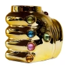 Marvel Infinity Gauntlet 20 oz Ceramic Molded Coffee Mug In Yellow
