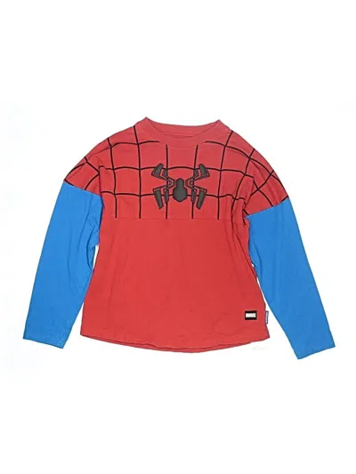 Pre-owned Marvel Kids' Long Sleeve Top Red Tops