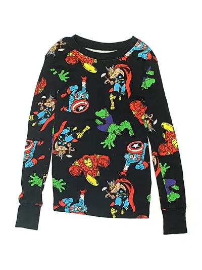 Pre-owned Marvel Kids' Long Sleeve T-shirt In Black