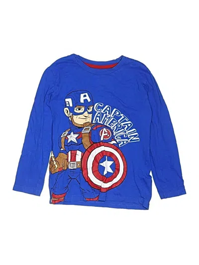 Pre-owned Marvel Kids' Long Sleeve T-shirt In Blue