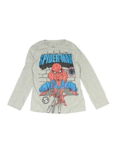 Pre-owned Marvel Kids' Long Sleeve T-shirt In Gray